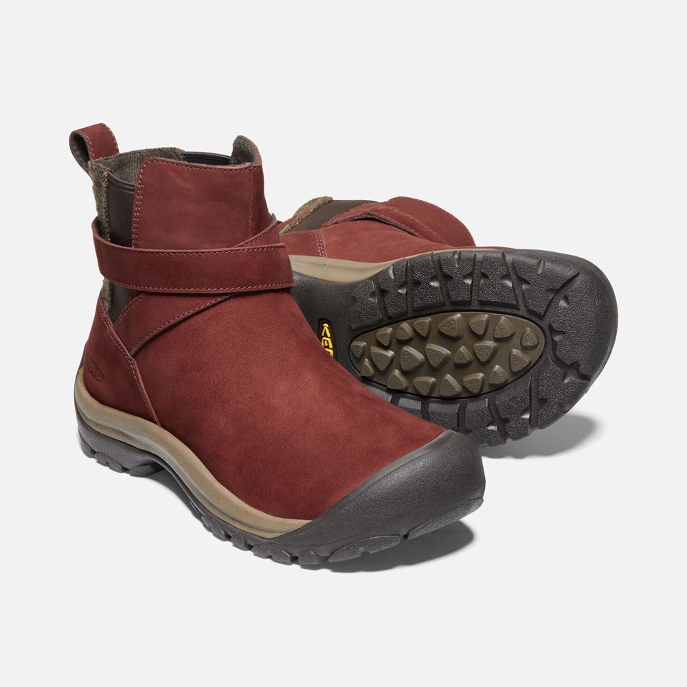 Botas de Invierno Keen Mexico Rojos Oscuro - Mujer Kaci Ii Pull On - XT0723458